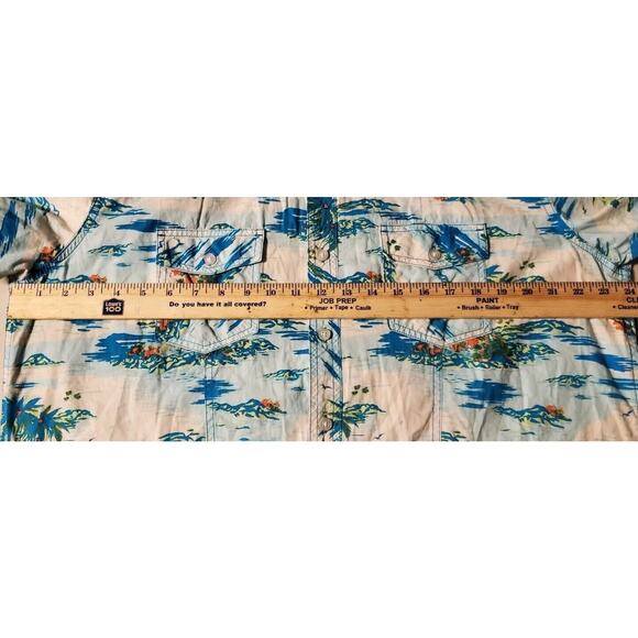 RED CAMEL XL Hawaiian Palm Tree Graphic Print Shirt Men's - Picture 3 of 5